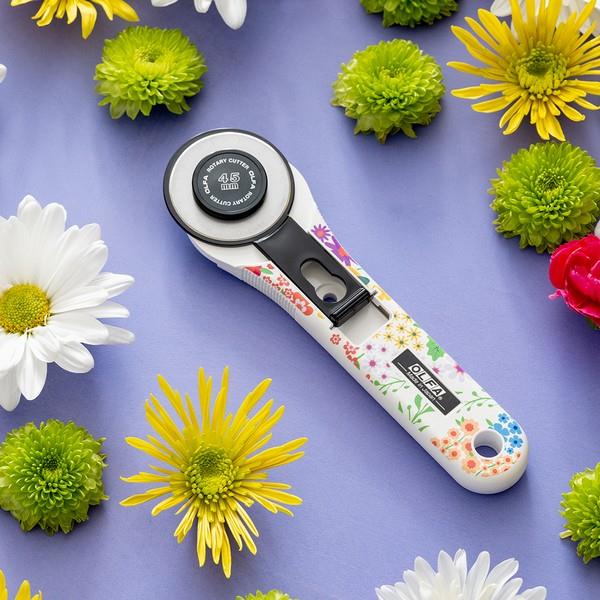 Olfa 45mm Rotary Cutter - Floral