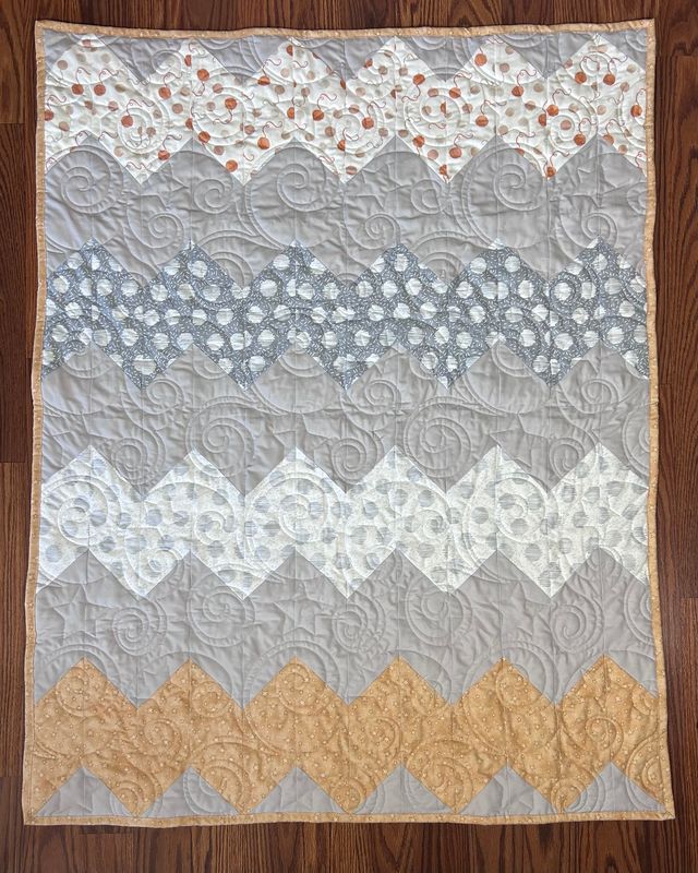 Stars and Dots Chicken Scratch Chevron Quilt Kit