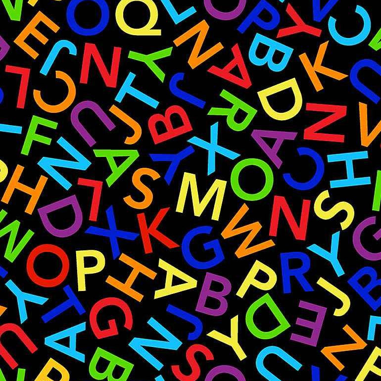 Fun Black Alphabet