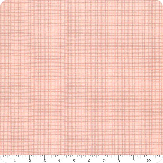 Garden Threads Check Linen - Coral