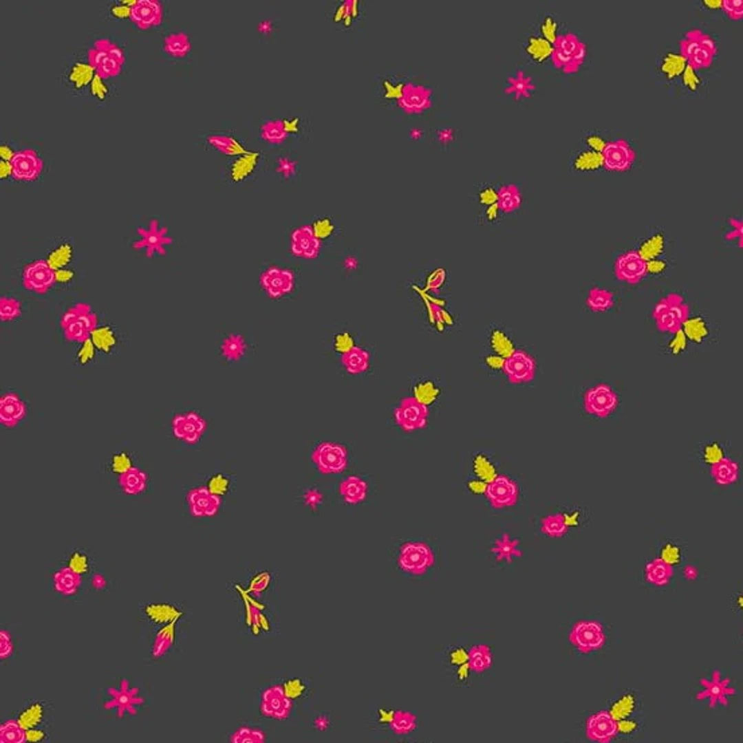 Sunprints Black Floral
