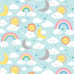 Twinkle Comfort Flannel Rainbows & Clouds