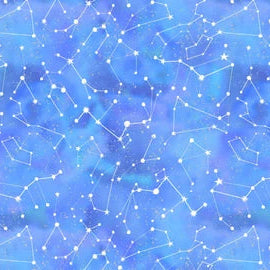 Starlight Blue Star Constellations Gliter