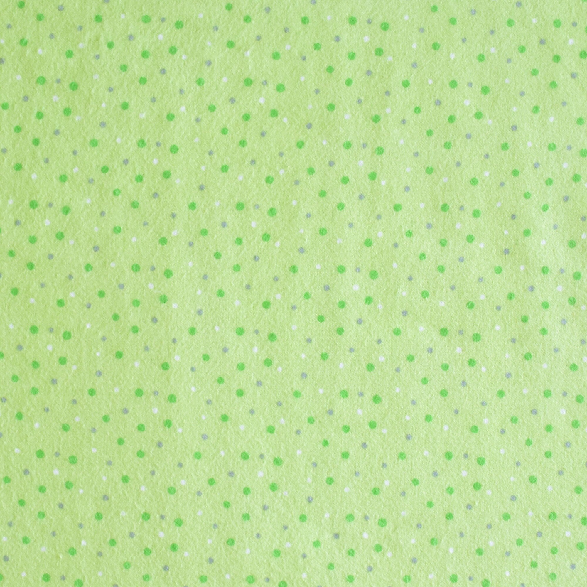 Green Gray Dot Flannel