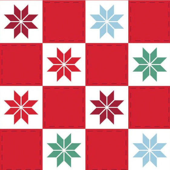 Jingle Bear Lane Holiday Block - Multi