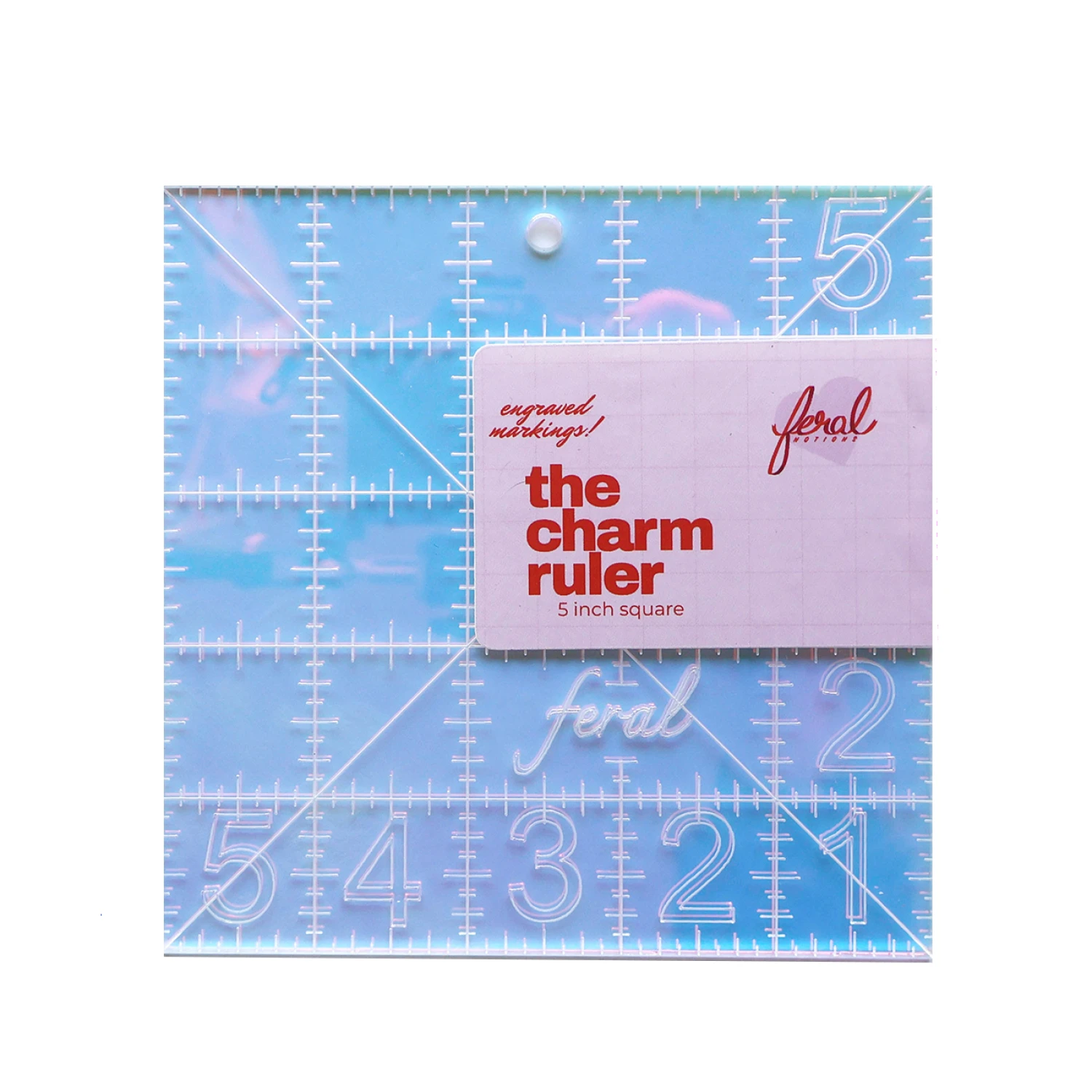 Feral Iridescent 5" Charm Ruler