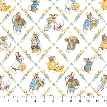 Country Mouse Diamond Grid - White Multi