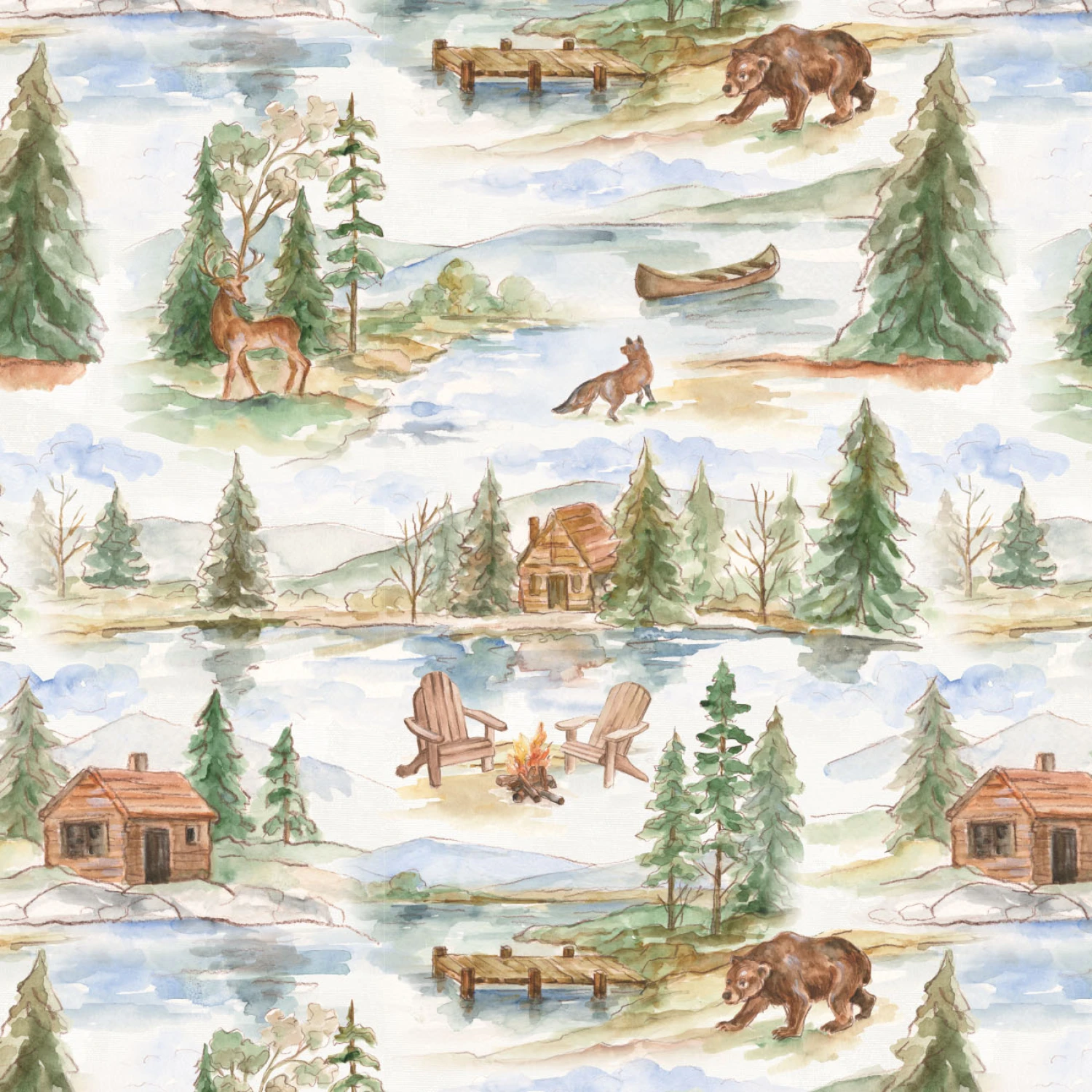 Living On Lake Time Lake Scenery - Multi