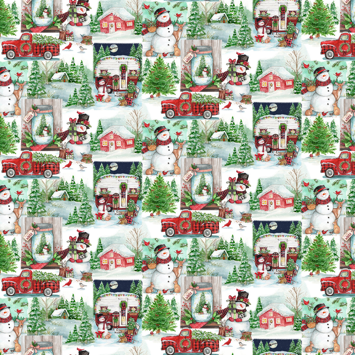 Frosty Snowman Winter Hollow Patch