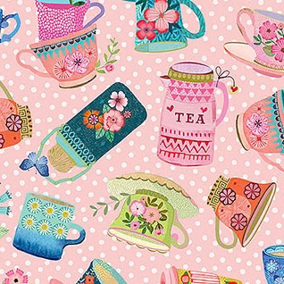 My Cup of Tea - Tea Cups - Pink Multi