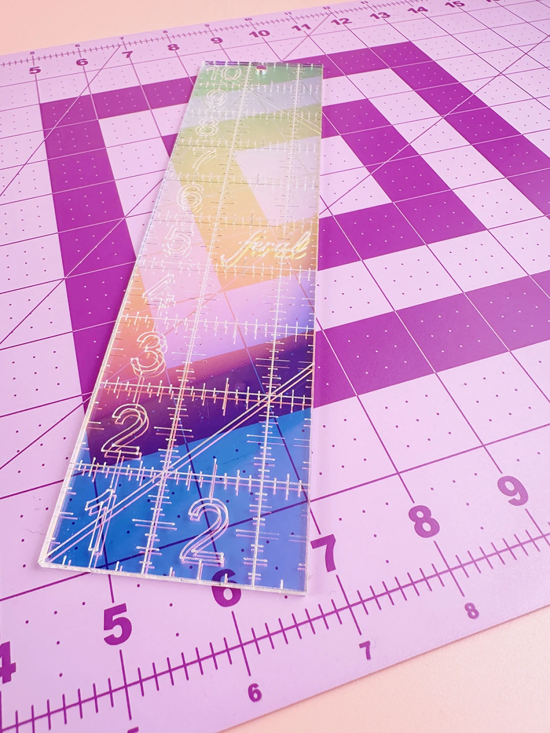 Feral Iridescent Ruler 2-1/2in x 10in