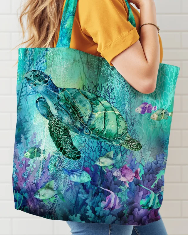 Coral Reef Canvas Bag Panel