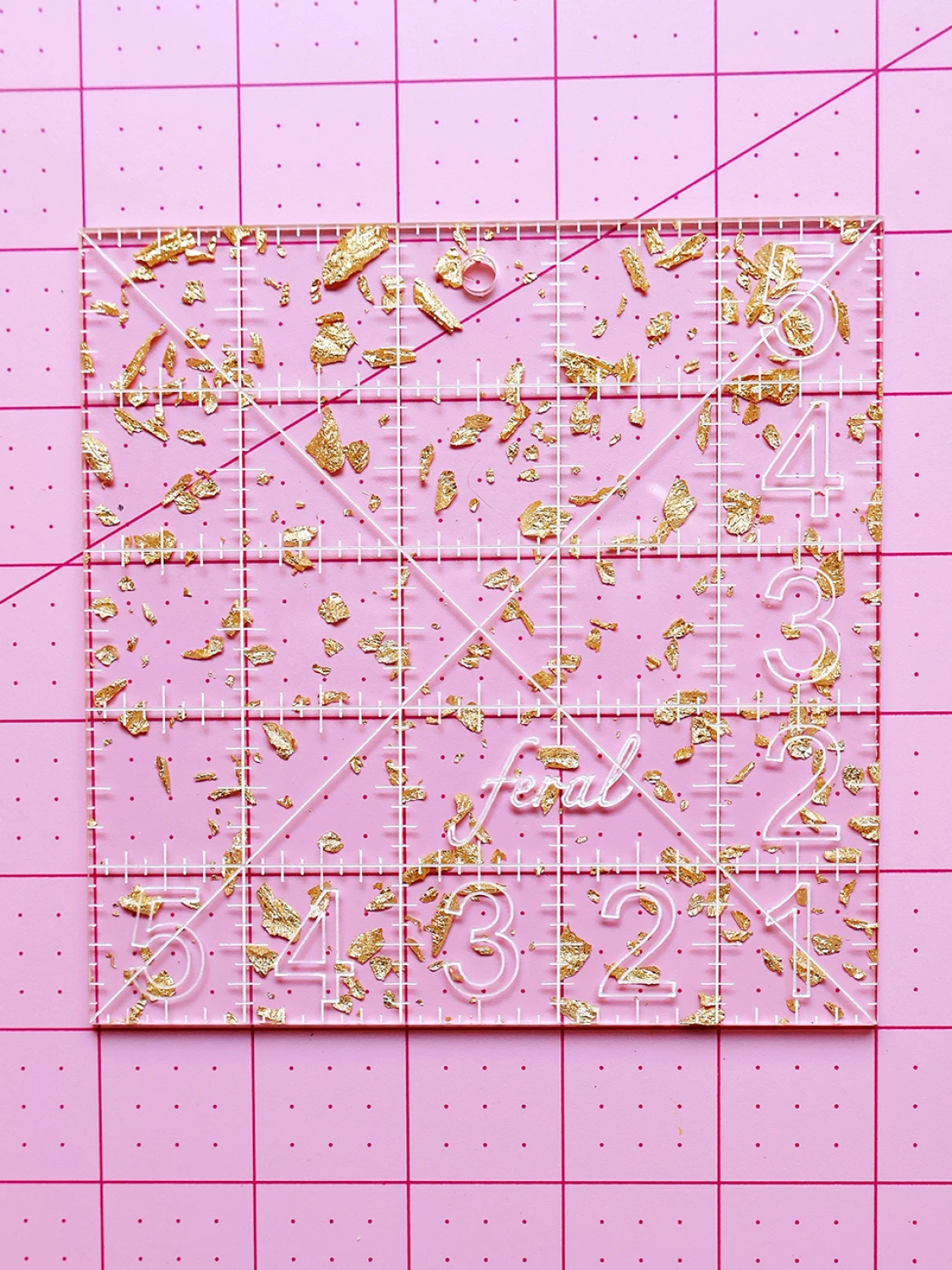 Feral Golden 5" Charm Ruler