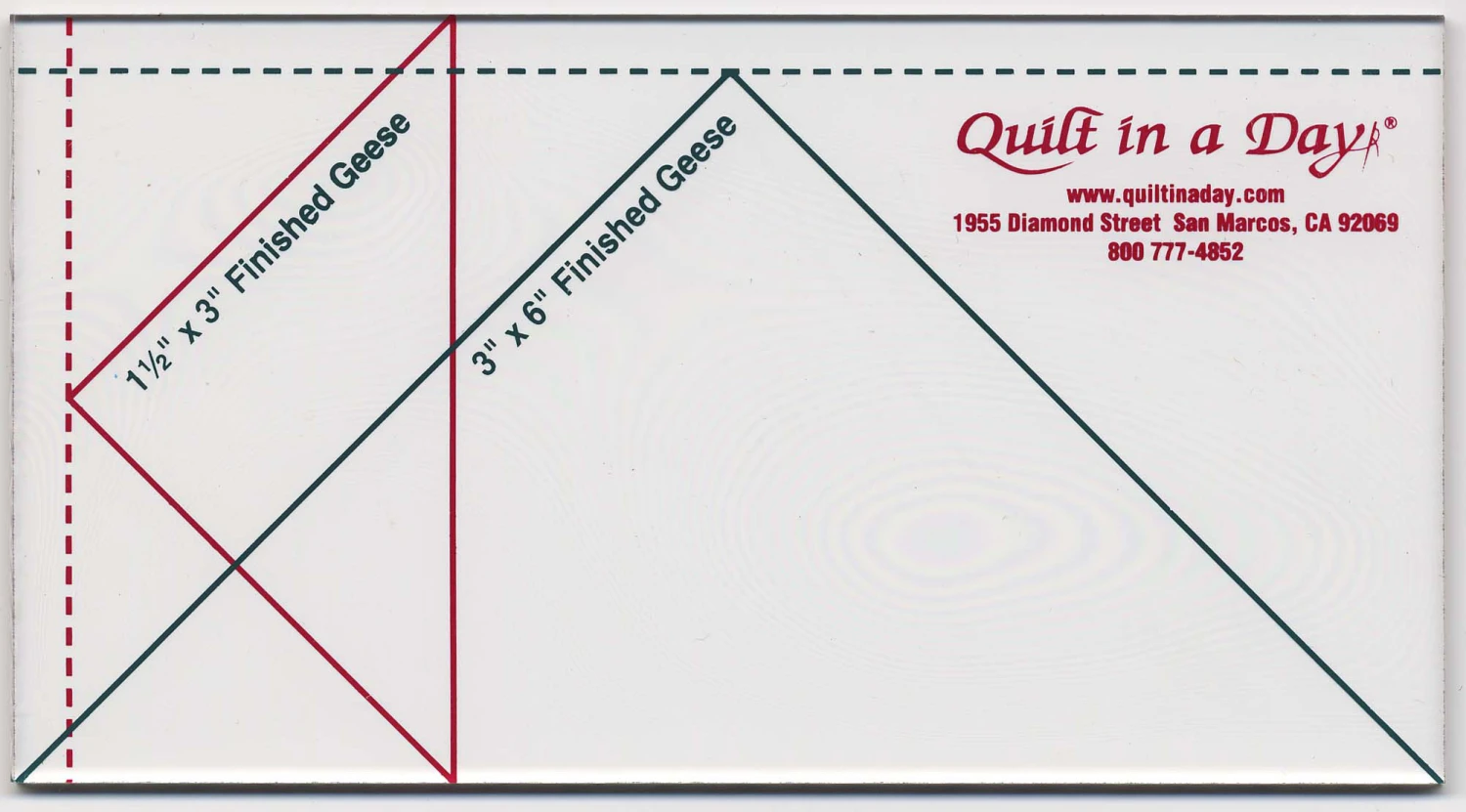 Quilt In A Day Small Flying Geese Ruler