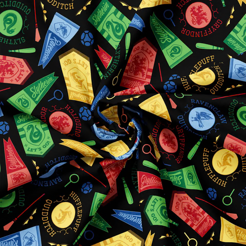 Harry Potter House Champions Houses Banners Black