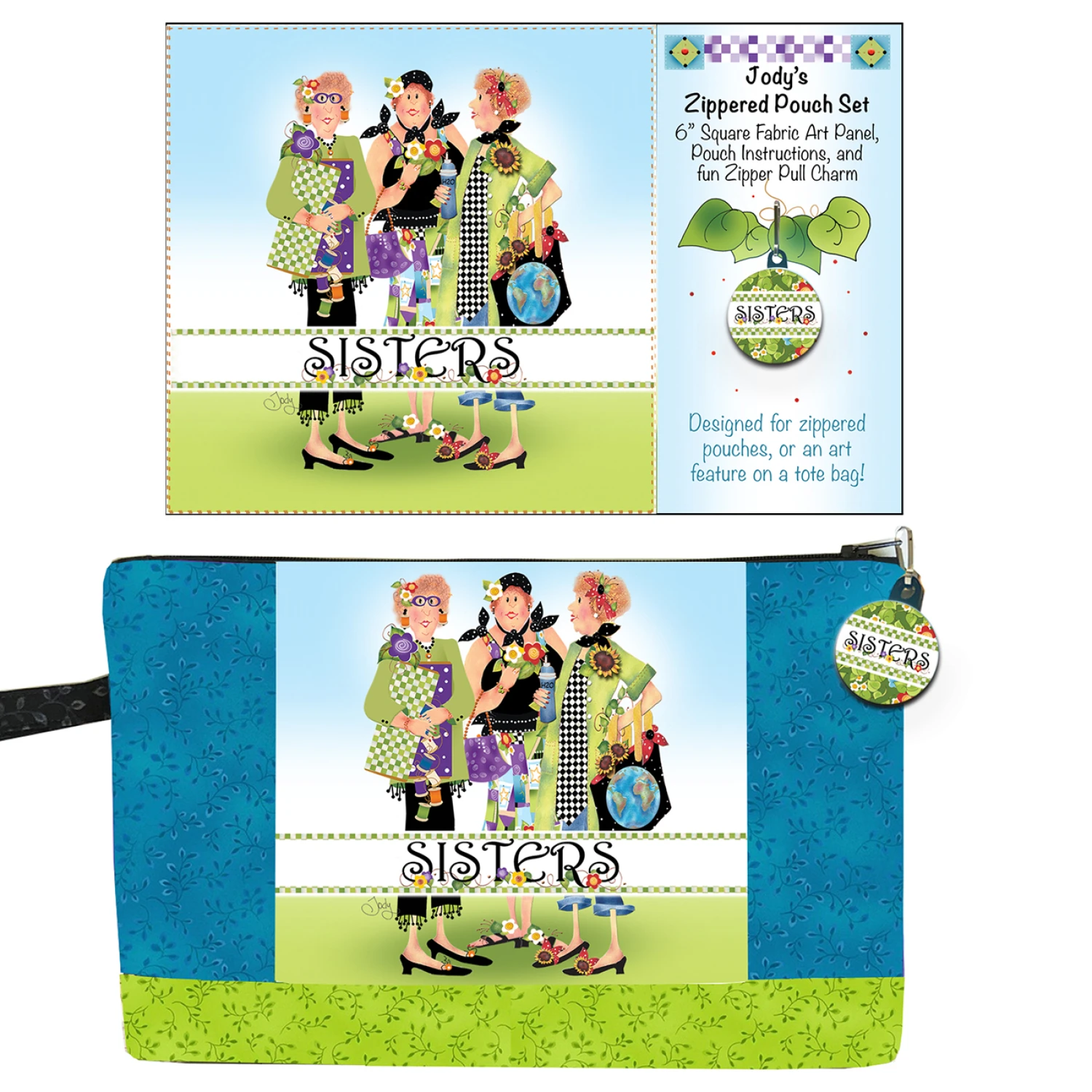 Zipper Pouch Set Sisters
