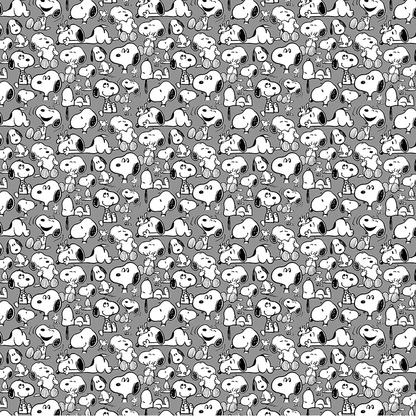 Peanuts Snoopy Poses - Gray