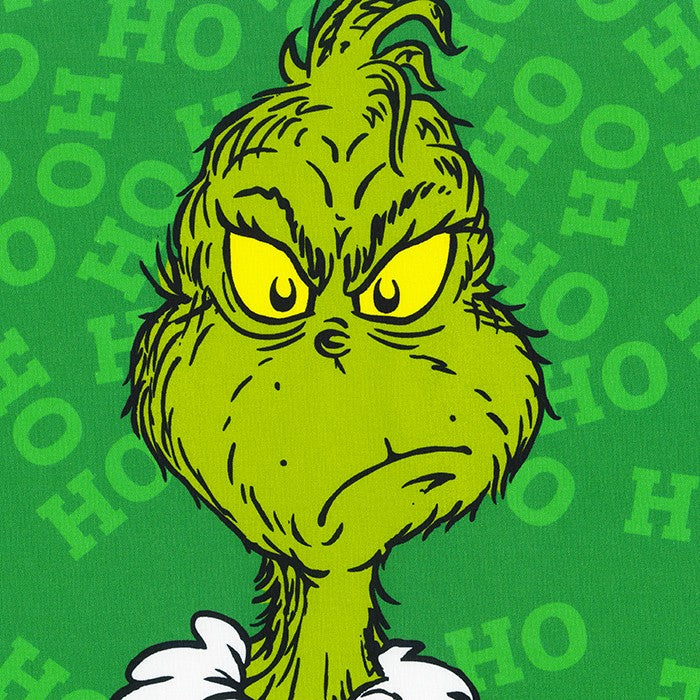 How the Grinch Stole Christmas Green - Grinch Holiday Panel