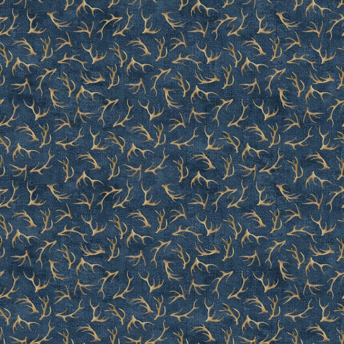 Naturescapes Birchwood Antlers - Dark Blue Multi