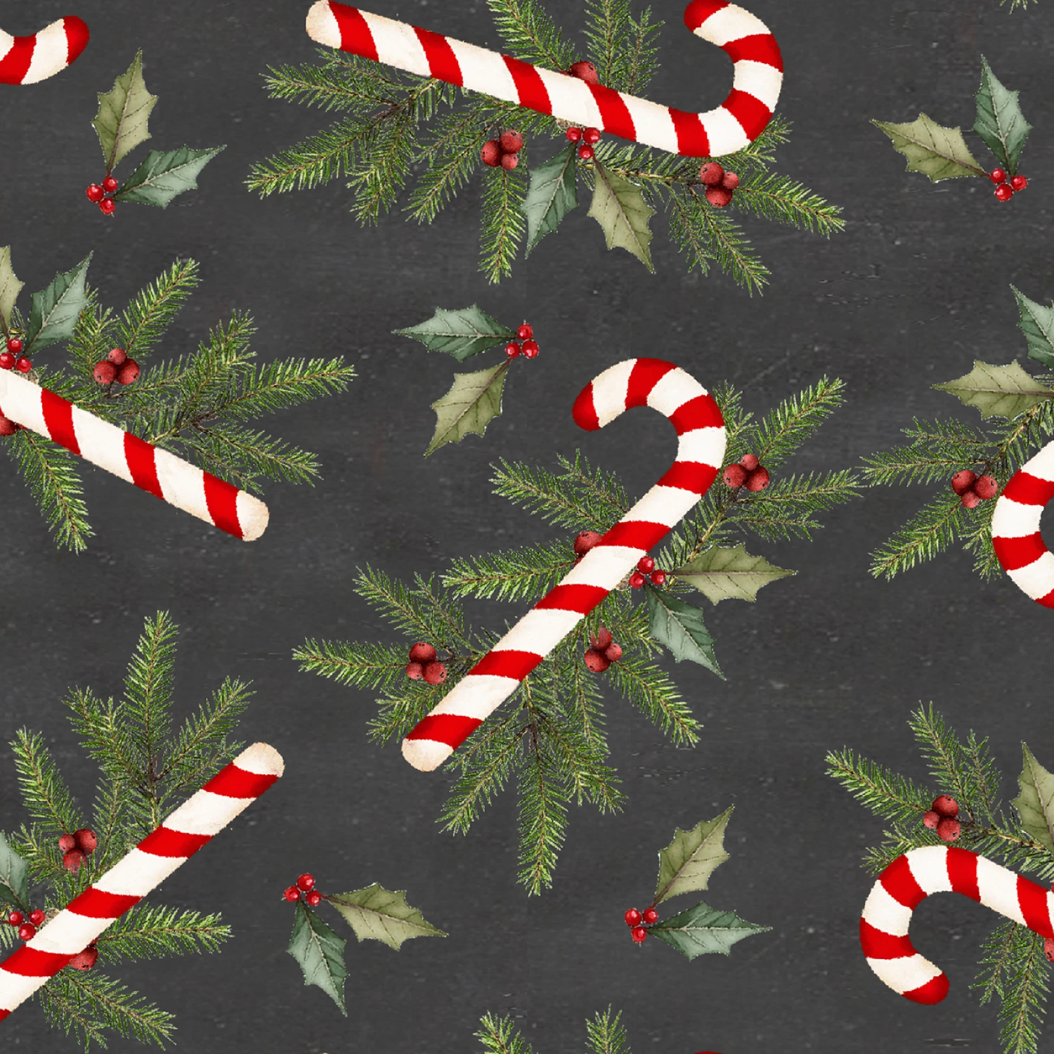 Very Merry Sugar And Spruce - Charcoal