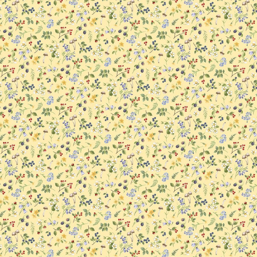 Country Mouse Small Floral Toss - Yellow Multi