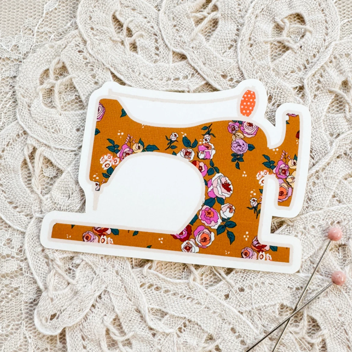 Copper Sewing Machine - Sticker