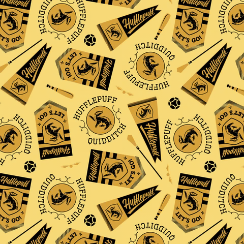 Harry Potter House Champions Hufflepuff Banners - Yellow
