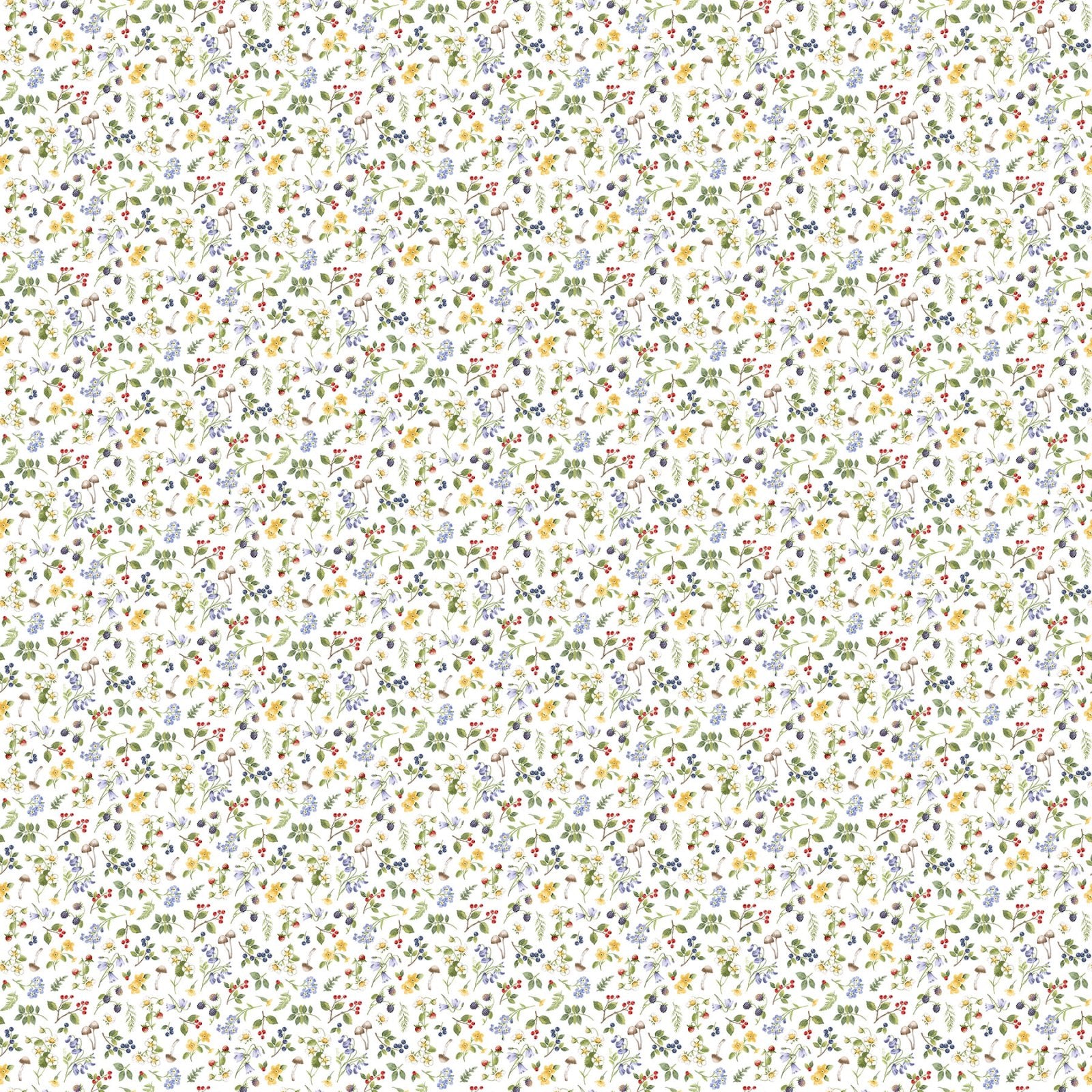 Country Mouse Small Floral Toss - White Multi