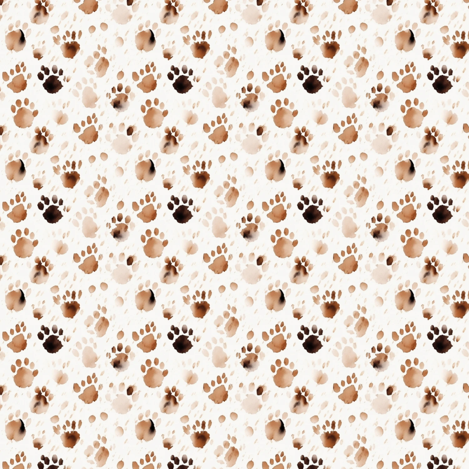 Paw and Whisker Paw Print - Tan