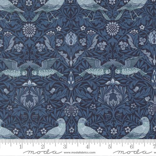 Morris Muse Birds Damask Birds - Twilight