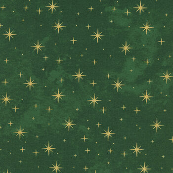 O' Christmas Tree Shimmer Stars - Dark Green Multi
