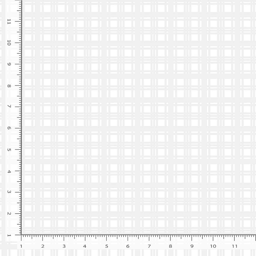 Monochrome Holiday Plaid - White