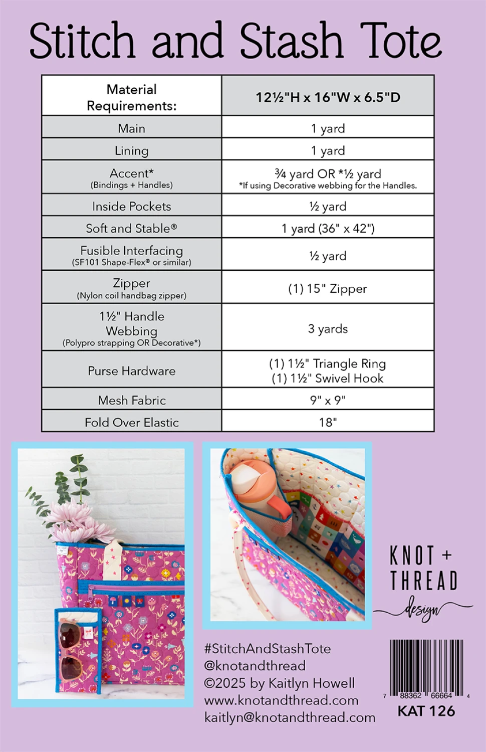 Stitch and Stash Tote