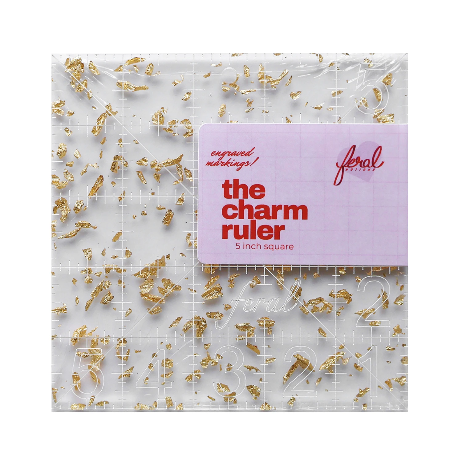 Feral Golden 5" Charm Ruler