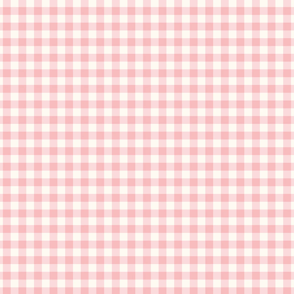 Sweet Pink Gingham - Cream