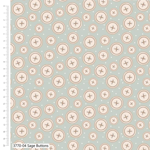 Toybox Treasures Buttons - Sage