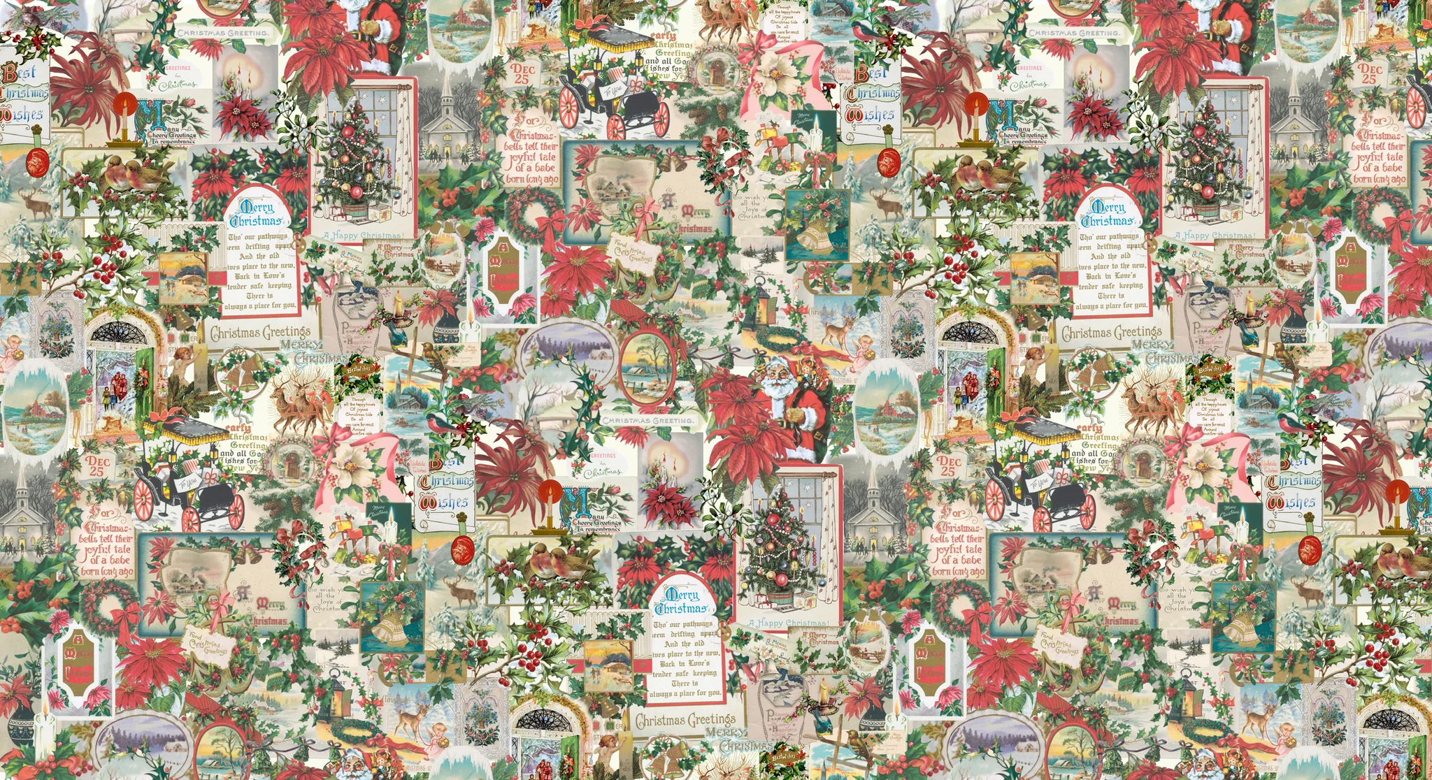 Candlelight Christmas Collage - Multi