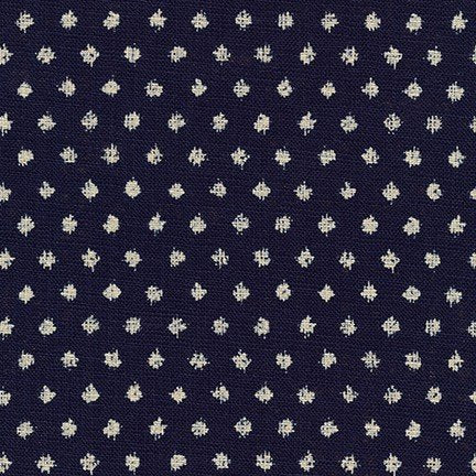 Nara Japanese Homespun Splodges - Indigo
