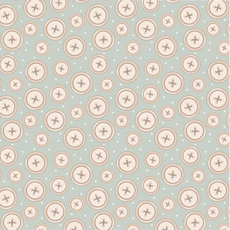 Toybox Treasures Buttons - Sage