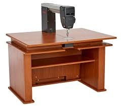 Bernina Q20 on a Teak Table - Sit-down Model for Longarm Quilting Floor model