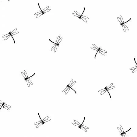 Dragonflies - White on White