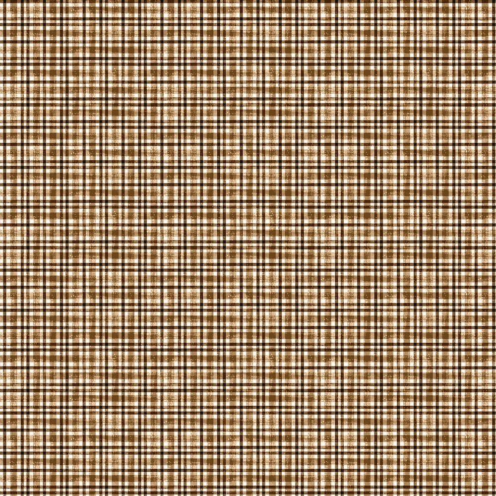 Snowbound Check - Caramel