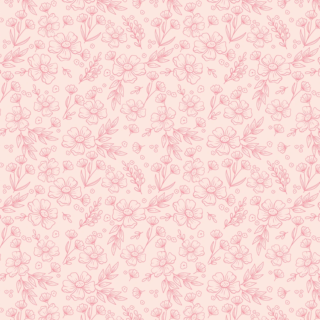 Sweet Pink Floral - Blush