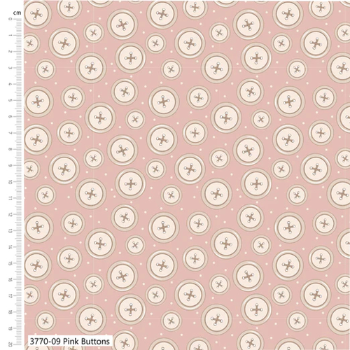 Toybox Treasures Buttons - Pink