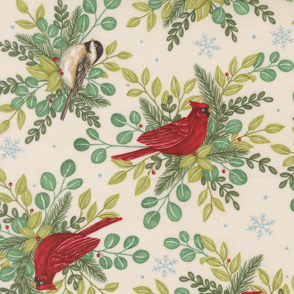 When Snow Falls Winter Birds - Snowy White
