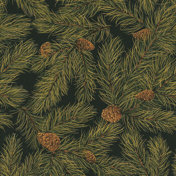 Merry Manor Metallic - Ebony