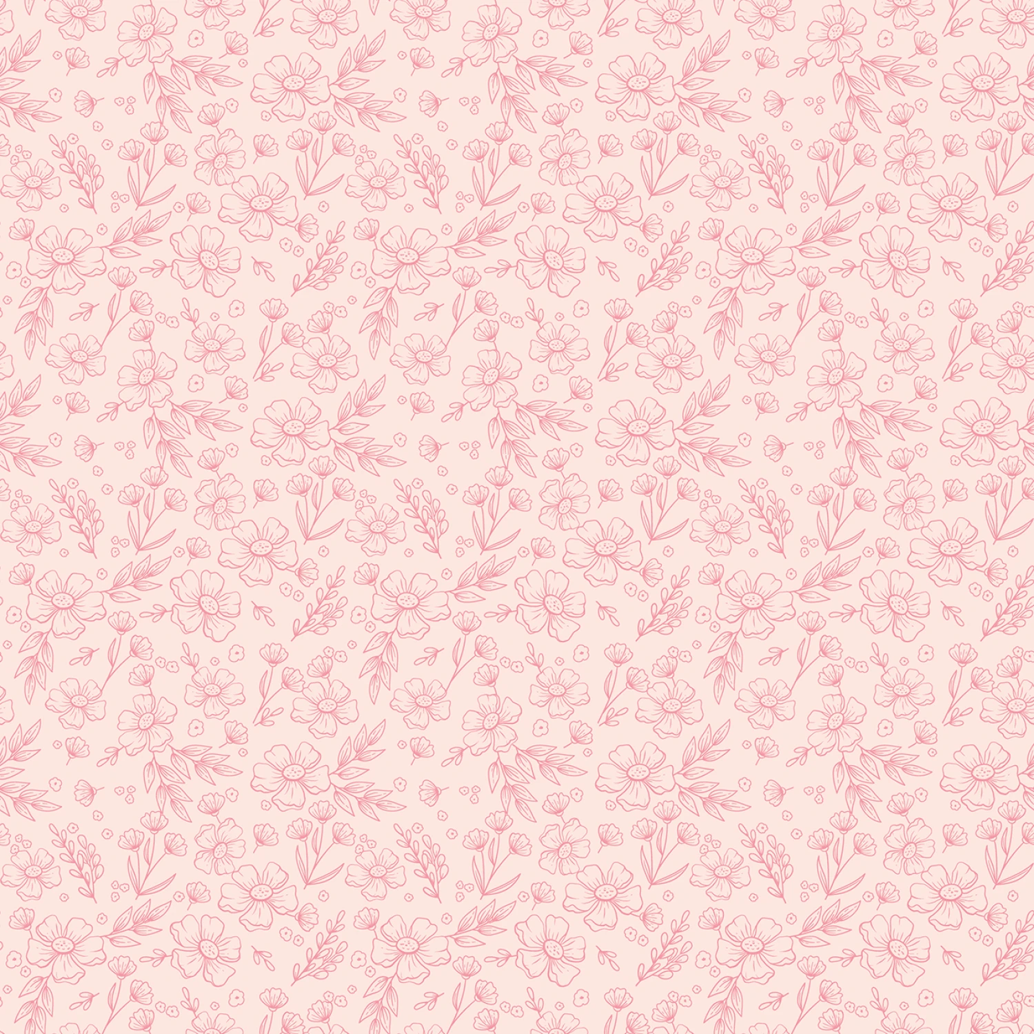 Sweet Pink Floral - Blush