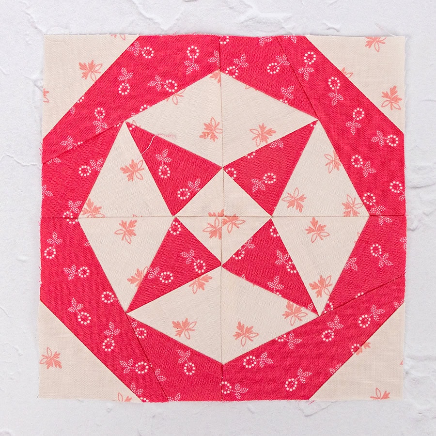 Vintage Milkmaid Star Quilt 12in Foundation Paper