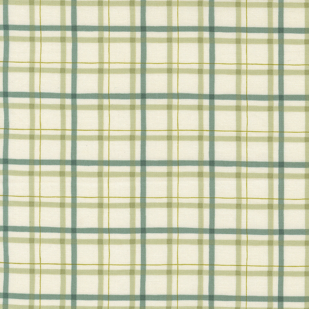 I Love Fall Most of All Plaid - Green Warm White