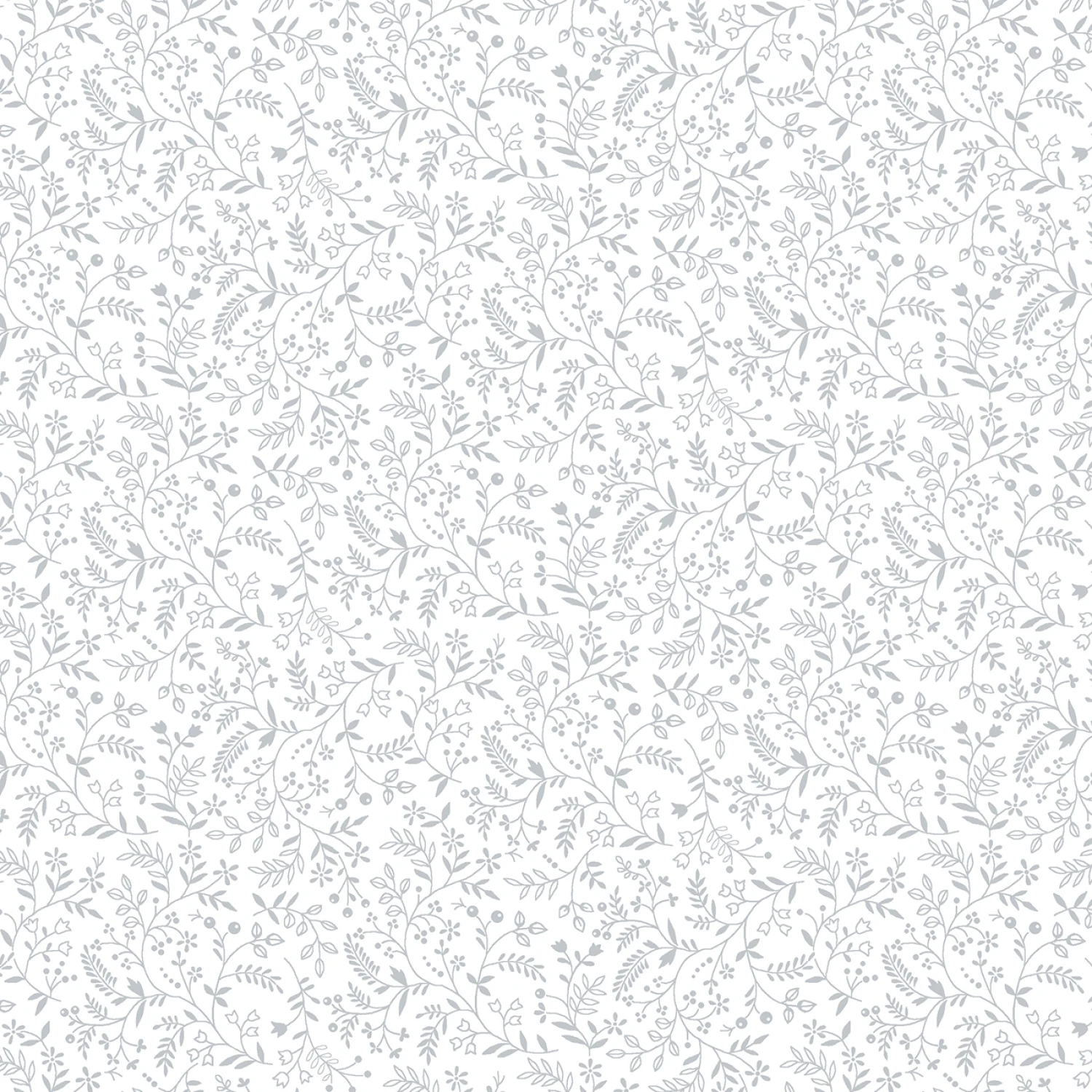 White on White Flowing Vines